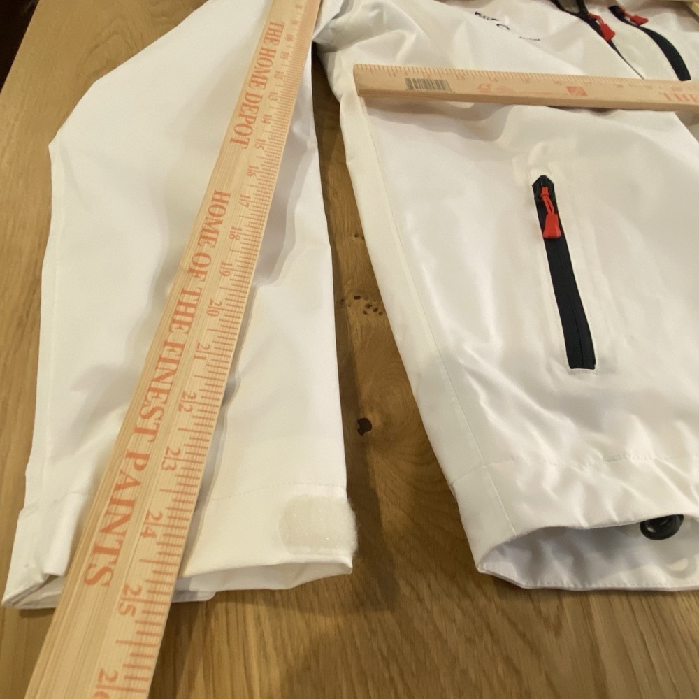 Helly Hansen Women's Size Medium Crew Midlayer Jacket 2.0 White Hooded Ski Snow* - Picture 5 of 14